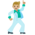 Man Dancing: Medium-light Skin Tone Emoji Copy Paste ― 🕺🏼 - google-android