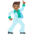 Man Dancing: Medium Skin Tone Emoji Copy Paste ― 🕺🏽 - google-android