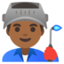 Man Factory Worker: Medium-dark Skin Tone Emoji Copy Paste ― 👨🏾‍🏭 - google-android