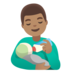 Man Feeding Baby: Medium Skin Tone Emoji Copy Paste ― 👨🏽‍🍼 - google-android