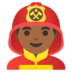 Man Firefighter: Medium-dark Skin Tone Emoji Copy Paste ― 👨🏾‍🚒 - google-android