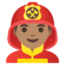 Man Firefighter: Medium Skin Tone Emoji Copy Paste ― 👨🏽‍🚒 - google-android