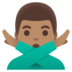 Man Gesturing NO: Medium Skin Tone Emoji Copy Paste ― 🙅🏽‍♂ - google-android