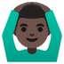 Man Gesturing OK: Dark Skin Tone Emoji Copy Paste ― 🙆🏿‍♂ - google-android