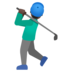 Man Golfing: Dark Skin Tone Emoji Copy Paste ― 🏌🏿‍♂ - google-android