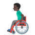 Man In Manual Wheelchair: Dark Skin Tone Emoji Copy Paste ― 👨🏿‍🦽 - google-android