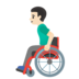 Man In Manual Wheelchair: Light Skin Tone Emoji Copy Paste ― 👨🏻‍🦽 - google-android