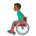 Man In Manual Wheelchair: Medium-dark Skin Tone Emoji Copy Paste ― 👨🏾‍🦽 - google-android