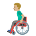Man In Manual Wheelchair: Medium-light Skin Tone Emoji Copy Paste ― 👨🏼‍🦽 - google-android