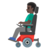 Man In Motorized Wheelchair: Dark Skin Tone Emoji Copy Paste ― 👨🏿‍🦼 - google-android