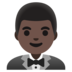 Man In Tuxedo: Dark Skin Tone Emoji Copy Paste ― 🤵🏿‍♂ - google-android