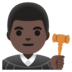 Man Judge: Dark Skin Tone Emoji Copy Paste ― 👨🏿‍⚖ - google-android