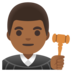 Man Judge: Medium-dark Skin Tone Emoji Copy Paste ― 👨🏾‍⚖ - google-android
