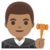 Man Judge: Medium Skin Tone Emoji Copy Paste ― 👨🏽‍⚖ - google-android