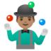Man Juggling: Medium Skin Tone Emoji Copy Paste ― 🤹🏽‍♂ - google-android