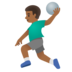 Man Playing Handball: Medium-dark Skin Tone Emoji Copy Paste ― 🤾🏾‍♂ - google-android