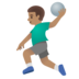 Man Playing Handball: Medium Skin Tone Emoji Copy Paste ― 🤾🏽‍♂ - google-android