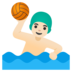 Man Playing Water Polo: Light Skin Tone Emoji Copy Paste ― 🤽🏻‍♂ - google-android