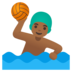 Man Playing Water Polo: Medium-dark Skin Tone Emoji Copy Paste ― 🤽🏾‍♂ - google-android