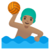 Man Playing Water Polo: Medium Skin Tone Emoji Copy Paste ― 🤽🏽‍♂ - google-android