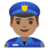 Man Police Officer: Medium Skin Tone Emoji Copy Paste ― 👮🏽‍♂ - google-android