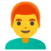 Man: Red Hair Emoji Copy Paste ― 👨‍🦰 - google-android