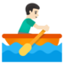 Man Rowing Boat: Light Skin Tone Emoji Copy Paste ― 🚣🏻‍♂ - google-android
