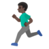 Man Running: Dark Skin Tone Emoji Copy Paste ― 🏃🏿‍♂ - google-android
