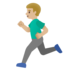 Man Running: Medium-light Skin Tone Emoji Copy Paste ― 🏃🏼‍♂ - google-android