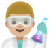 Man Scientist: Medium-light Skin Tone Emoji Copy Paste ― 👨🏼‍🔬 - google-android