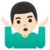 Man Shrugging: Light Skin Tone Emoji Copy Paste ― 🤷🏻‍♂ - google-android