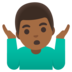 Man Shrugging: Medium-dark Skin Tone Emoji Copy Paste ― 🤷🏾‍♂ - google-android