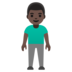 Man Standing: Dark Skin Tone Emoji Copy Paste ― 🧍🏿‍♂ - google-android