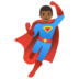 Man Superhero: Medium-dark Skin Tone Emoji Copy Paste ― 🦸🏾‍♂ - google-android