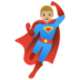 Man Superhero: Medium-light Skin Tone Emoji Copy Paste ― 🦸🏼‍♂ - google-android