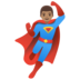 Man Superhero: Medium Skin Tone Emoji Copy Paste ― 🦸🏽‍♂ - google-android