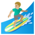 Man Surfing: Medium-light Skin Tone Emoji Copy Paste ― 🏄🏼‍♂ - google-android