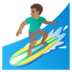 Man Surfing: Medium Skin Tone Emoji Copy Paste ― 🏄🏽‍♂ - google-android