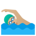 Man Swimming: Medium-light Skin Tone Emoji Copy Paste ― 🏊🏼‍♂ - google-android