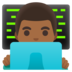 Man Technologist: Medium-dark Skin Tone Emoji Copy Paste ― 👨🏾‍💻 - google-android