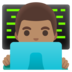 Man Technologist: Medium Skin Tone Emoji Copy Paste ― 👨🏽‍💻 - google-android