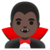 Man Vampire: Dark Skin Tone Emoji Copy Paste ― 🧛🏿‍♂ - google-android