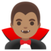 Man Vampire: Medium Skin Tone Emoji Copy Paste ― 🧛🏽‍♂ - google-android