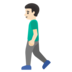 Man Walking: Light Skin Tone Emoji Copy Paste ― 🚶🏻‍♂ - google-android