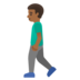 Man Walking: Medium-dark Skin Tone Emoji Copy Paste ― 🚶🏾‍♂ - google-android