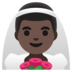 Man With Veil: Dark Skin Tone Emoji Copy Paste ― 👰🏿‍♂ - google-android