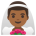 Man With Veil: Medium-dark Skin Tone Emoji Copy Paste ― 👰🏾‍♂ - google-android
