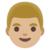 Man: Medium-light Skin Tone Emoji Copy Paste ― 👨🏼 - google-android