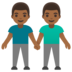 Men Holding Hands: Medium-dark Skin Tone Emoji Copy Paste ― 👬🏾 - google-android