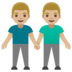 Men Holding Hands: Medium-light Skin Tone Emoji Copy Paste ― 👬🏼 - google-android